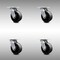 Service Caster 5 Inch SS Glass Filled Nylon Swivel Caster Set with Roller Bearing and Swivel Lock SCC-SS30S520-GFNR-BSL-4 - alternate 1
